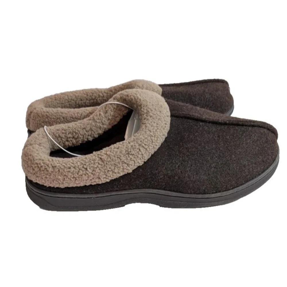 Dearfoam Men's Slipper Size XL (13-14) - Dustin Clog Brown or Canyon Black